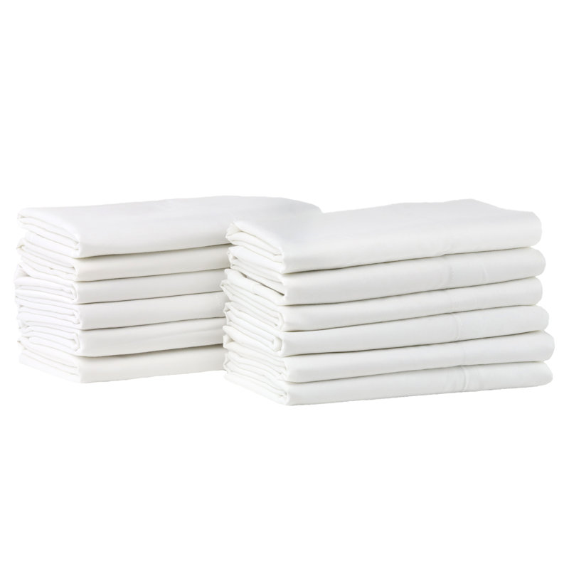 Taie d'oreiller en percale de coton à densité de tissage 180 fils, l 34 po x L 42 po