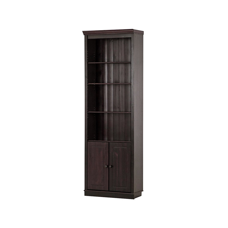 Dedrah 223cm H x 74cm W Library Bookcase, Brown
