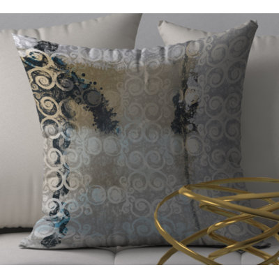 Abstract Reversible Throw Pillow