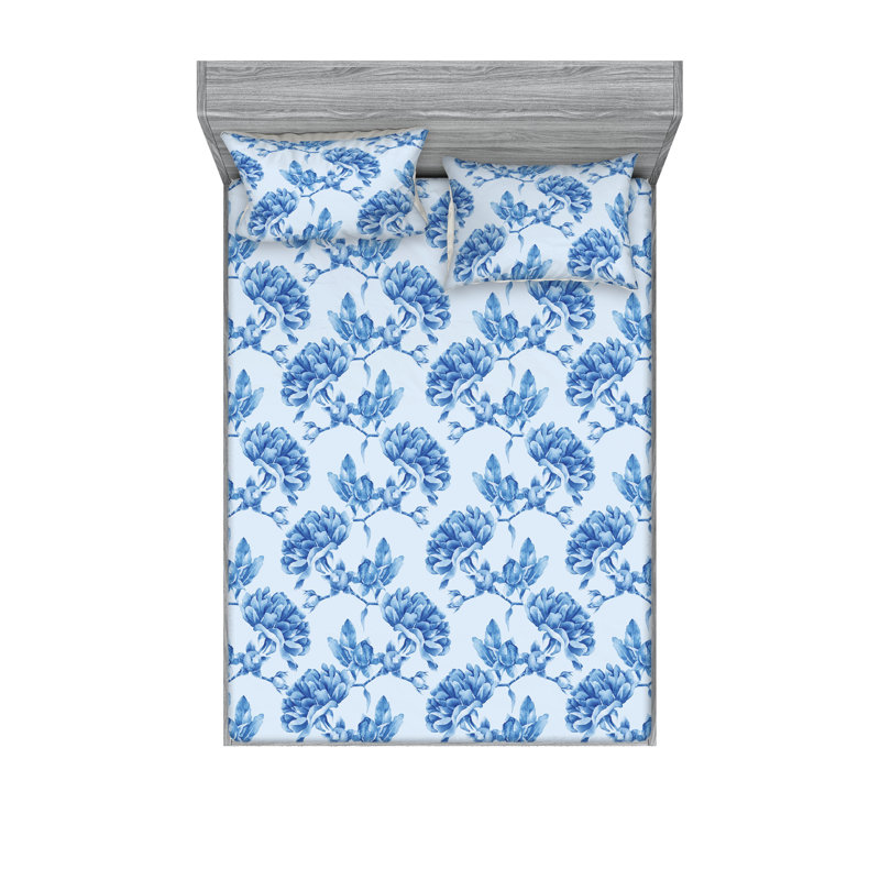 Drap-housse et taie décorative Ambesonne, Ensemble de draps très grand californien avec 2 t