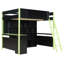Lit mezzanine en bois avec bureau-30146382