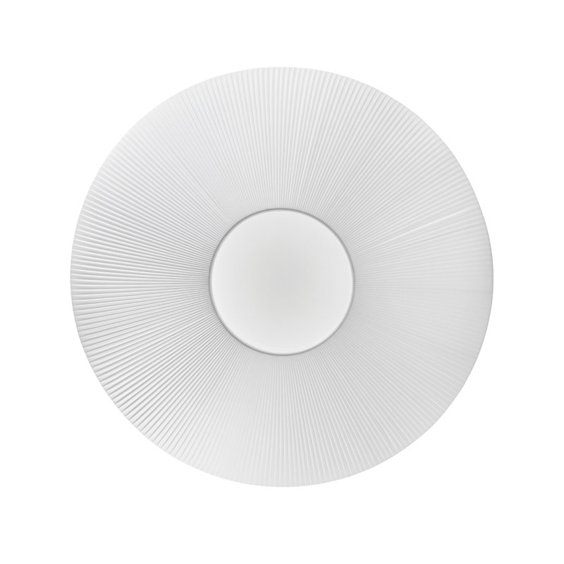 Siam 8-Light 78.7" Flush Mount, 6, 24" H x 47.24" W x 47.24" D, Cream Translucent Ribbon