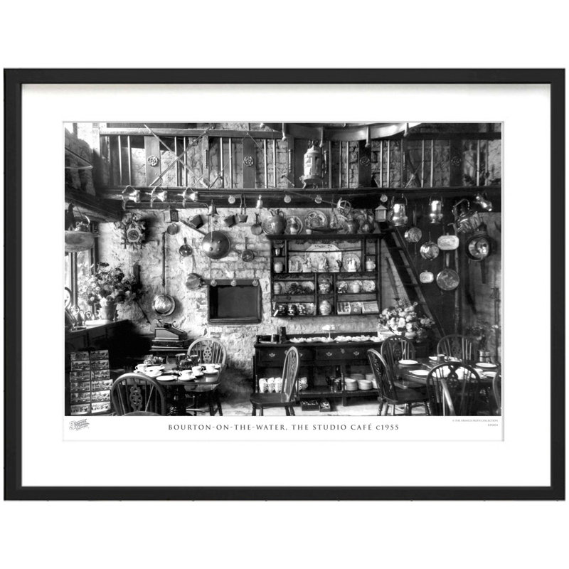 Bourton-on-the-Water, The Studio CafÃ£Â© C1955 by Francis Frith - Single Picture Frame Print, 40cm H x 50cm W x 2.3cm D