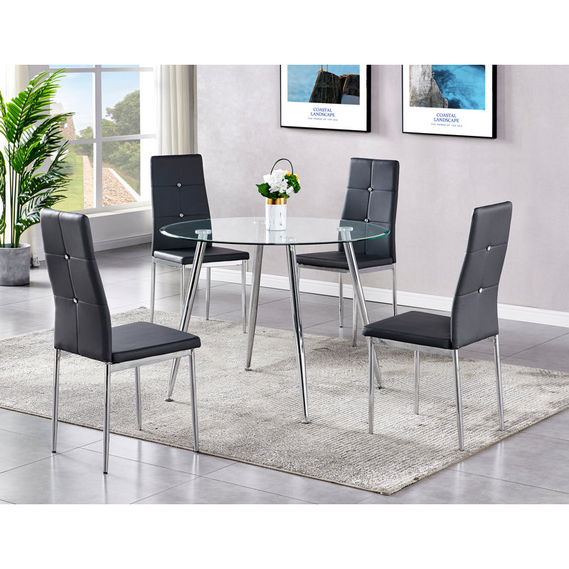 Chaise d'appoint rembourrée Dawley, Gris
