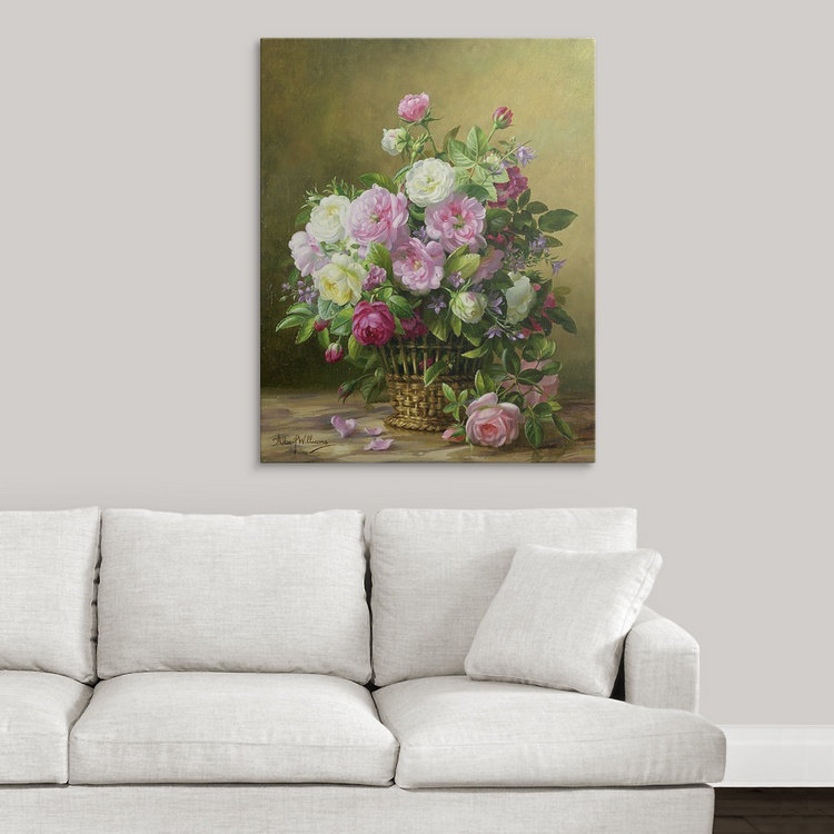 «Alexica Roses» par Albert Williams, reproduction d'art, Toile, H 14 po x l 11 po x P 1,25 po