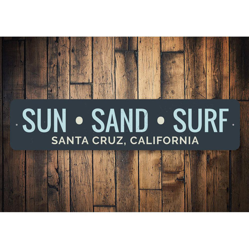 Panneau en aluminium Sun Sand Surf, H 4 po x l 18 po x P 0,04 po