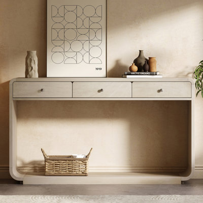 Console 55 po pour couloir antique