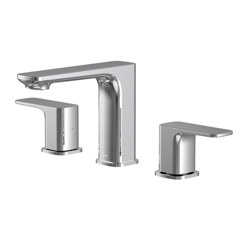 Robinet de salle de bain à large entraxe avec drain Venda, Chrome