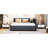 Gray Linen Fabric Daybed With Trundle, No Box Spring Needed, Classic Design For Stable Performance And Space Saving Full Size Trundle Linen, Long-Lasting Stability-1129669274