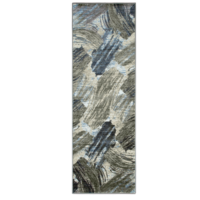 Tapis d'intérieur 100% nylon Brannon, Tapis de couloir 2 pi 7 po x 8 pi