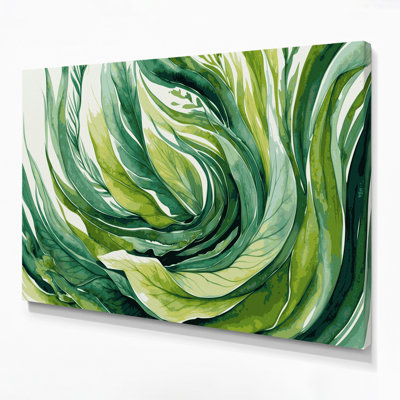 Art mural sur toile vert