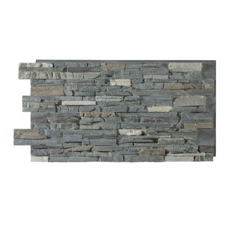 Colorado 48.75" x 24.63" Stone Wall Paneling, Rolling Fog