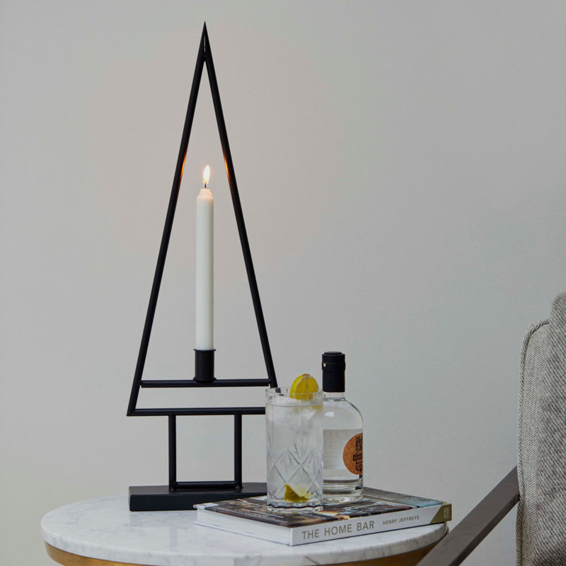Ivyline Deco Table Top Candle Holder Metal Tabletop Candlestick