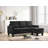 Jessica G0512-SCH Sofa Chaise , BLACK-469804568