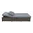 Outdoor Double Sunbed, Wicker Rattan Patio Reclining Chairs With Adjustable Backrest And Seat, Comfortable And Durable For Relaxation