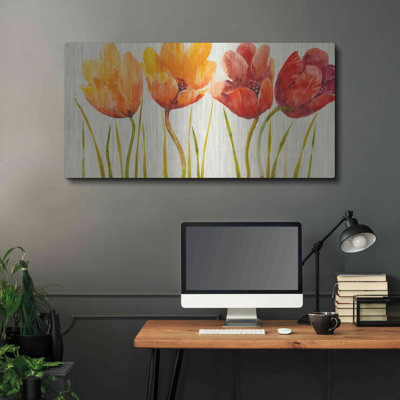 Row of Tulips I' by Tim O'Toole, Metal Wall Art
