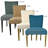 18'' H Fabric Upholstered Walnut Dining Chair-327086088