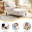 Chaise longue rembourrée avec dossier réglable Davene-797908668