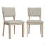 Pattes de chaise de salle à manger en bois massif (ensemble de 2)