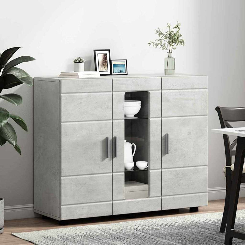 88.5cm Sideboard, Concrete Grey