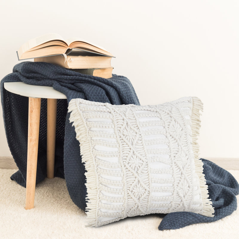 Housse de coussin d'extérieur carré et insert, Housse de coussin seulement - sans coussin