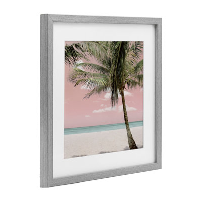 «Quiet Escape Pink Coast», reproduction encadrée sous verre, conception de Natalie Carpentieri