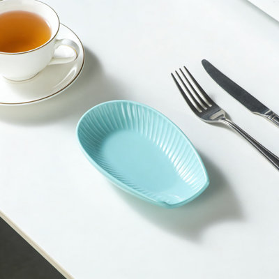Ceramic Spoon Rest Set For Kitchen Counter, Heat-Resistant Farmhouse Porcelain Spoon Holder With Drip-Catching Rim, Easy To Clean For Stovetop And Cooking Use