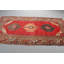 Large Vintage Turkish Anatolian Rug in Red With Geometric Patterns For Your Dining Room