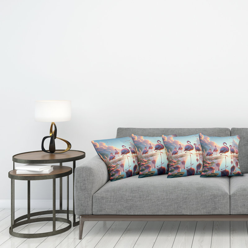 Fabric Reversible Throw Pillow, 20"H x 20"W