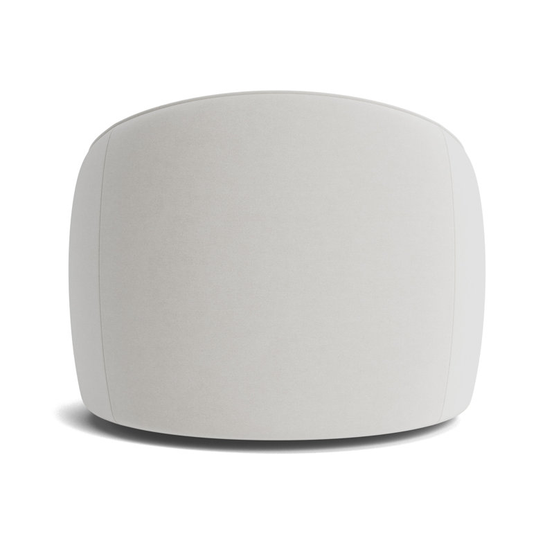 Giselle Full Swivel Chair, Performance Velvet - Silver