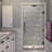 Kinkade 32.75" - 33.25" W x 72" H Frameless Hinged Shower Door-92829944