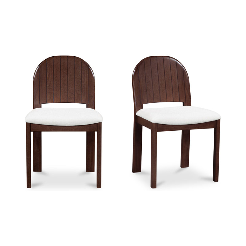 Emil Dining Chair Cream-Set of Two, White