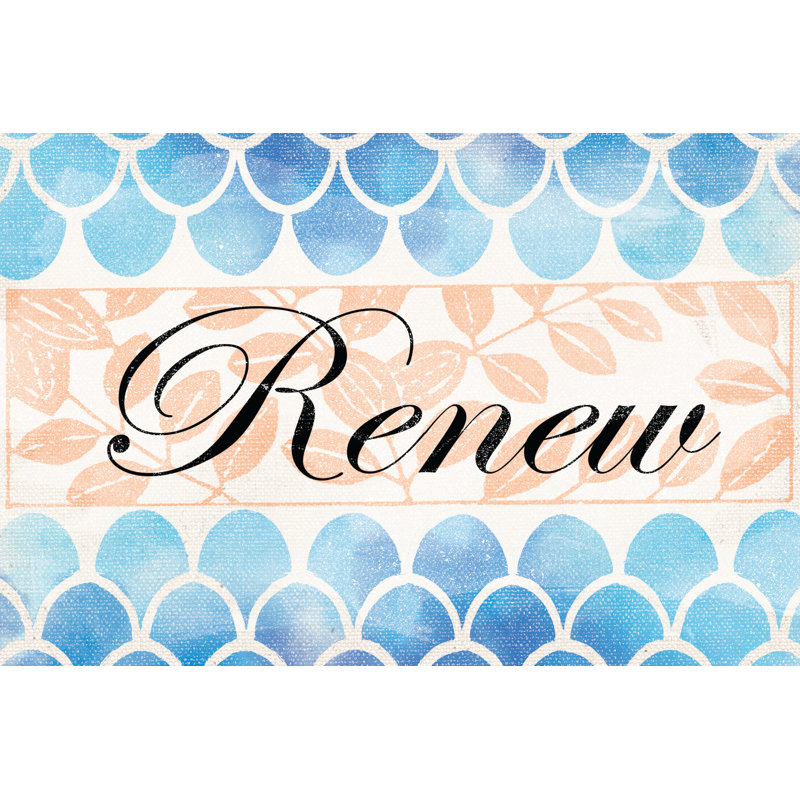 Renew Bath - Wrapped Canvas Print, 30cm H x 46cm W x 3.8cm D