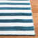 Cameron Striped Area Rug in Indigo/White
