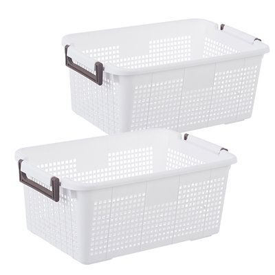 Ensemble de bacs en plastique multi-fonctionnels