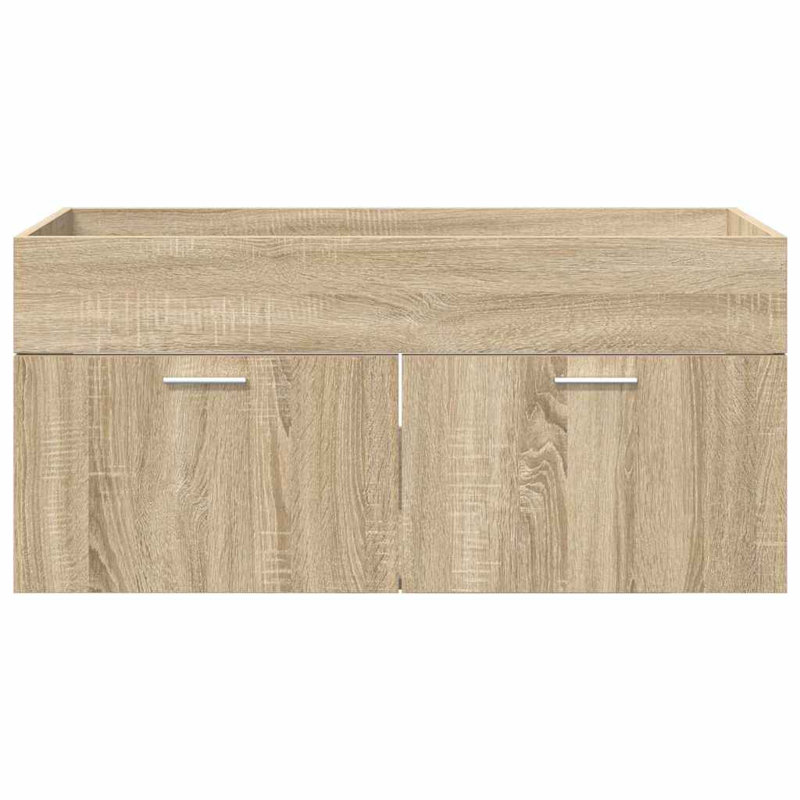 100cm Bathroom Vanity Base Only, Sonoma Oak