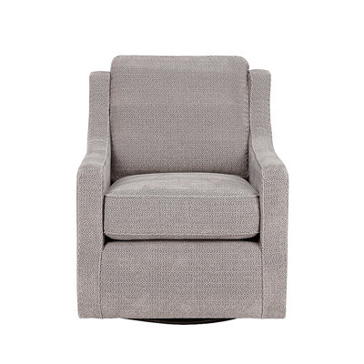 360 Degree Rotation Chair - Grey Upholstery, Solid Wood & Metal Build, High Foam, Black Swivel Style Strong Frame, Foam Seat, 360° Rotatable Base