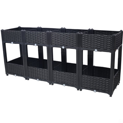 Planter Raised Beds With Drainage Plug Raised Garden Beds
