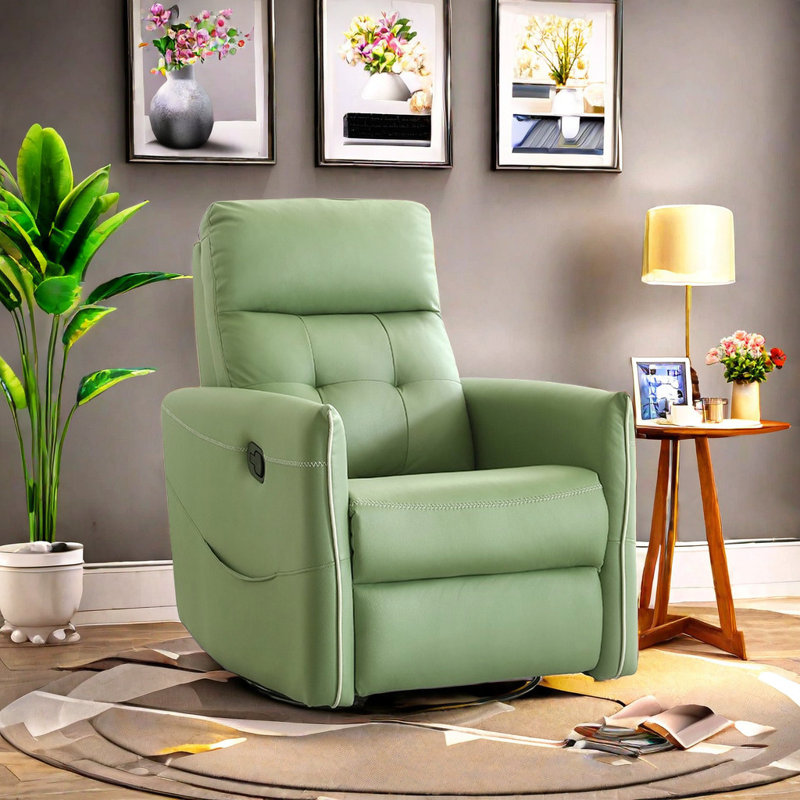 Suntia Swivel Recliner, Green