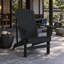 Fauteuil Adirondack rustique à dossier haut et lattes en bois, idéal pour se détendre au jardin ou sur la terrasse.-1810843758