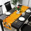 Halloween Table Runner Novel Childishness, Balloon Pumpkins Spider Web Table Runner, Black Orange Tables Cloth for Halloween Party Dinner Tables Decoration, 183x33cm