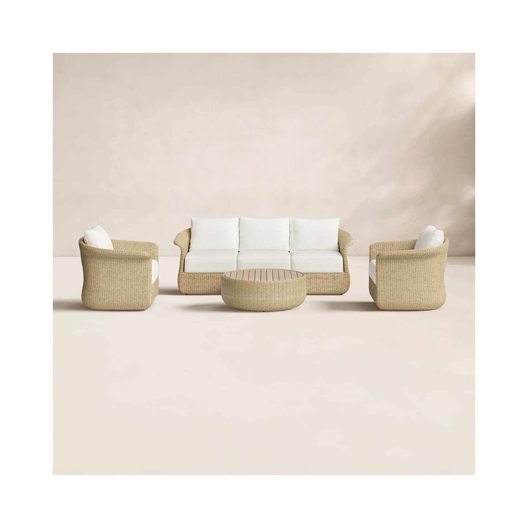 Baylor 4-Piece Wicker Deep Seating Seat