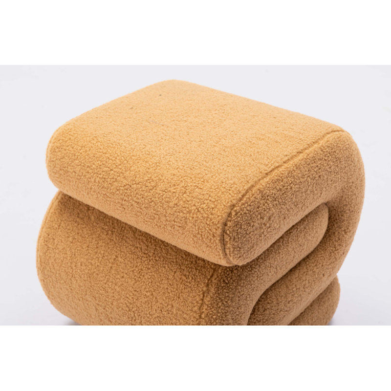 Merchiston Solid Wood Accent Stool, Coffee