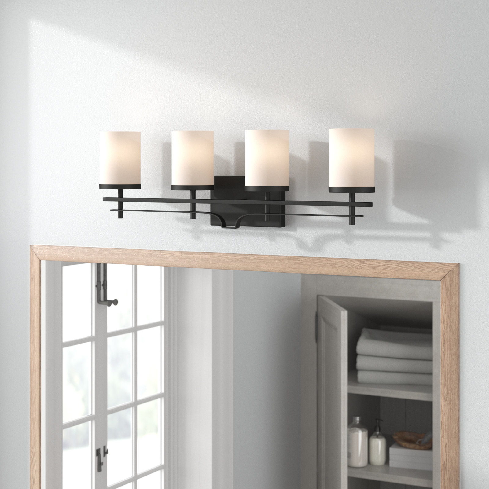 Aalin 4-Light Bath Sconce, Bronze