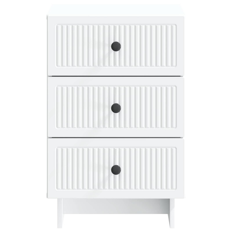 43cm W Engineered Wood Bedside Table