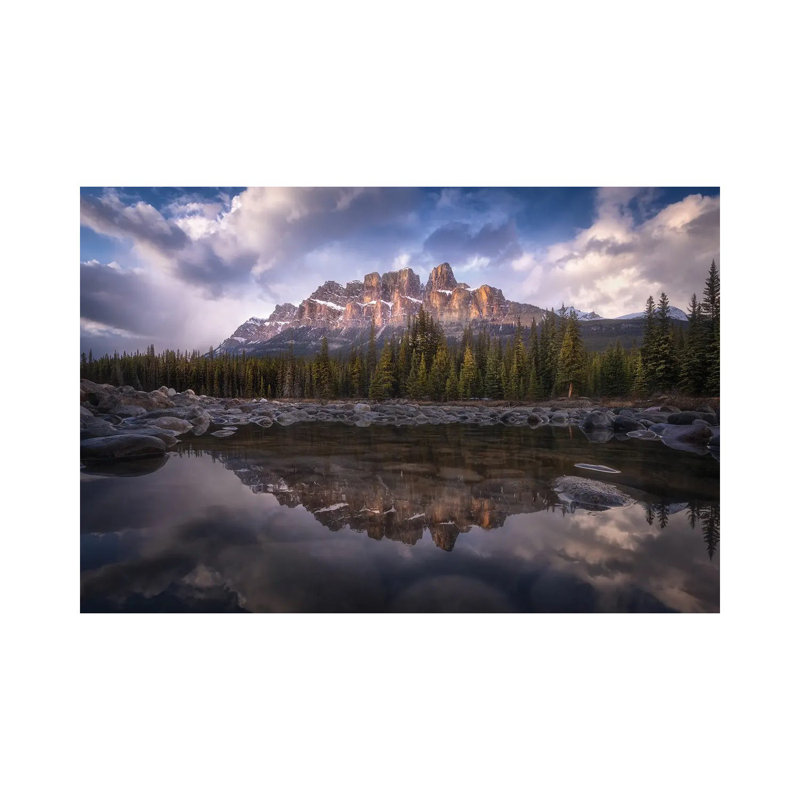 Castle Mountain by Carlos F. Turienzo - Wrapped Canvas Print, 30.48 cm H x 45.72 cm W