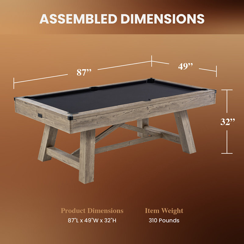 TABLE DE BILLARD 87 po.