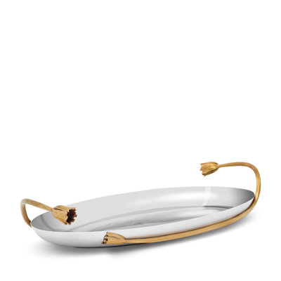 Deco Leaves - Oval Serving Tray