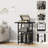Modern Record Player Stand With Extended Desktop, Vinyl Storage, And Display Shelf For Music Room Or Studio