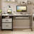 Labelle 55" W Writing Computer Desk with Keyboard Tray-558628605